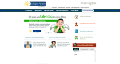 Desktop Screenshot of colegioparaiso.com.br